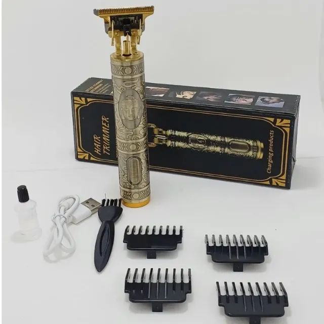 Máquina de Corte e Barba Profissional T9 Recarregável