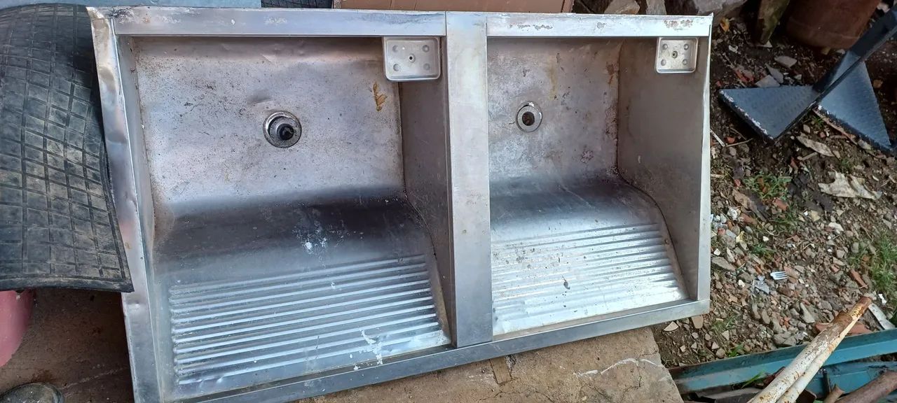 TANQUE INOX DUPLO //// R$800,00