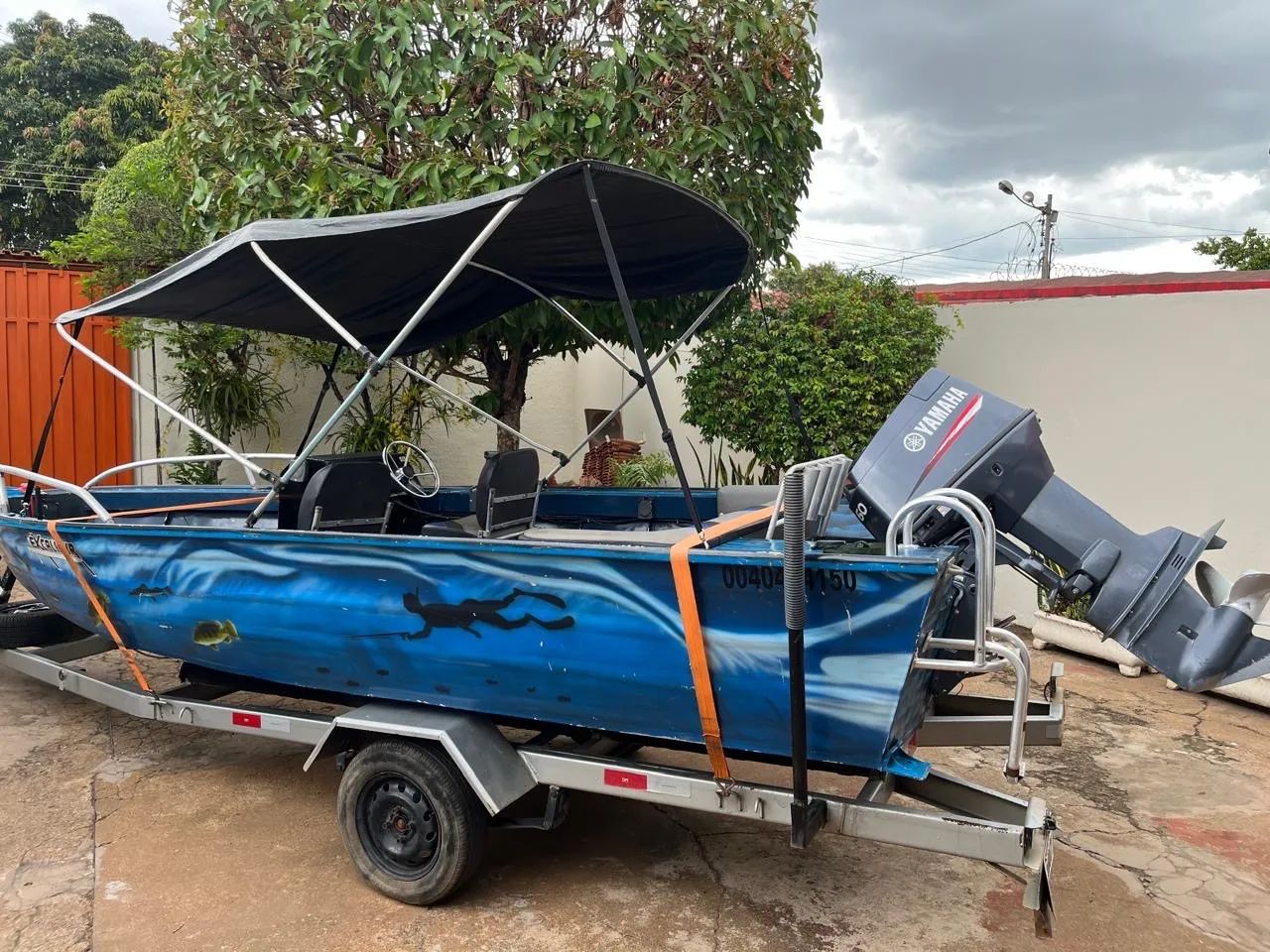 Lancha 18 pés motor Yamaha 60 hp - Foto 5