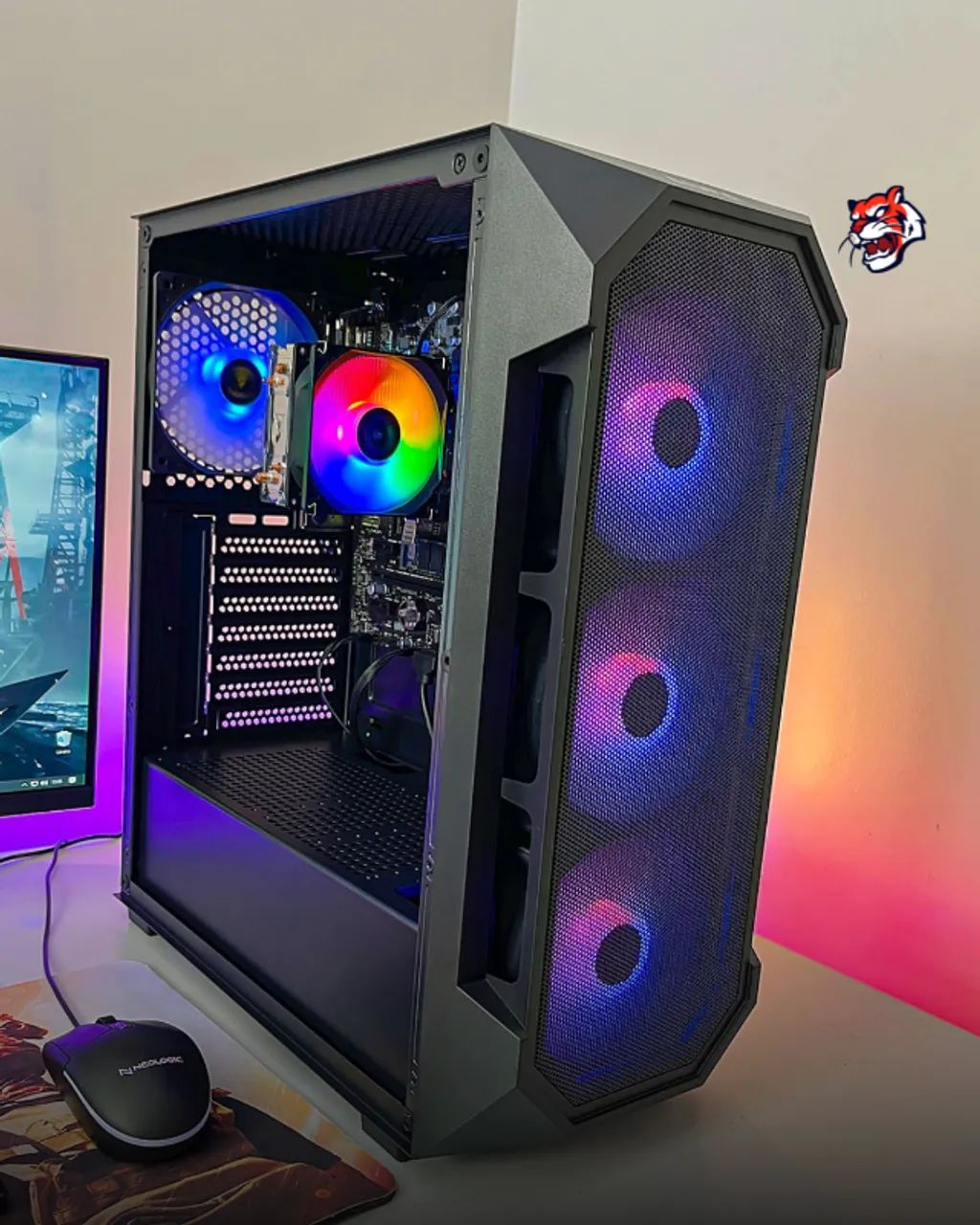 Pc Gamer ryzen 5 4600g 1 ano de garantia em 10x sem juros Nota fiscal - Foto 3