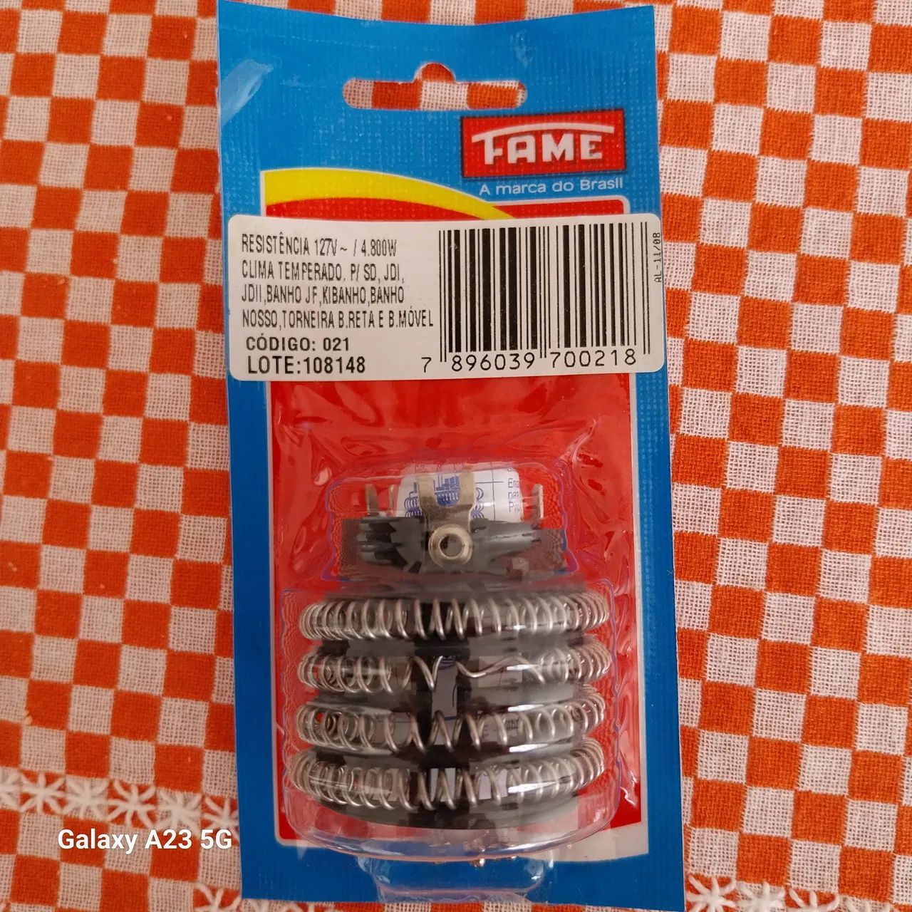 Resistência para aquecedor 127 4800W fame