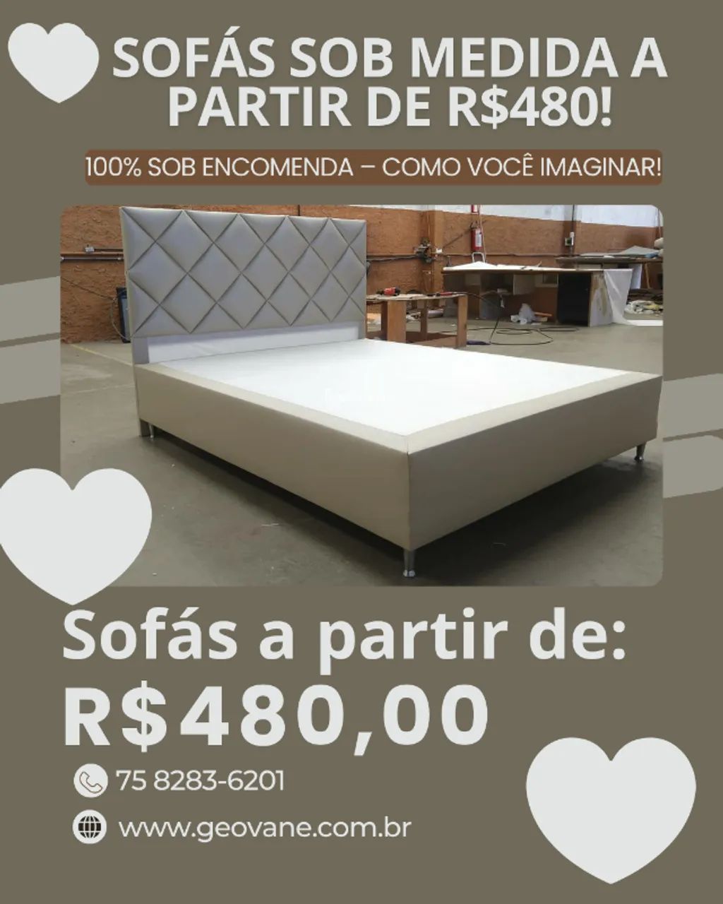 Sofás sob medida, 100% sob encomenda! Crie o sofá dos seus sonhos, com design e conforto ú - Foto 3