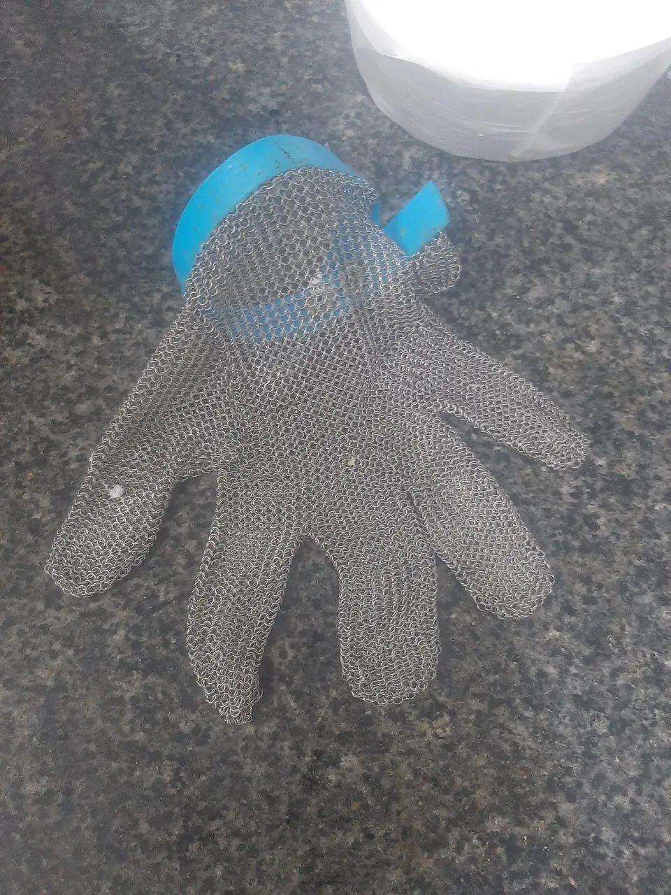 Luva de segurança em aço inox