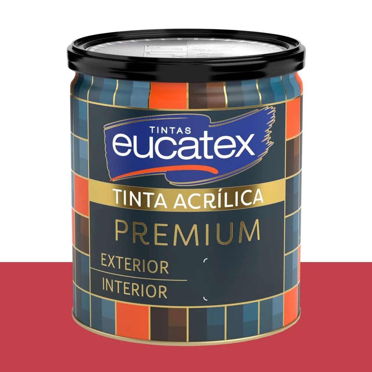 Tinta Acrílica Acetinada Eucatex Maçã do Amor 800 ml