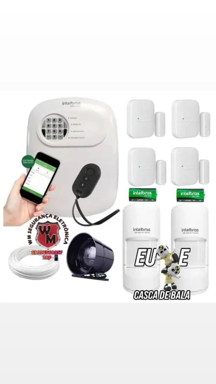 Alarme Câmera Cerca Elétrica Interfone 