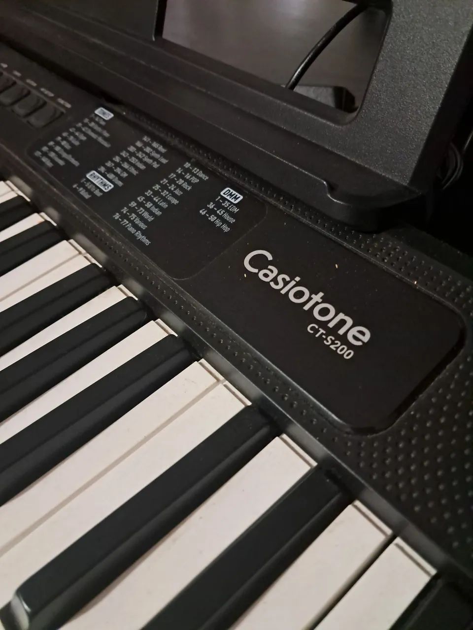 【中古美品】CASIO　CT-S200BK Teclado Casio CT S200BK Semi Novo - Instrumentos musicais