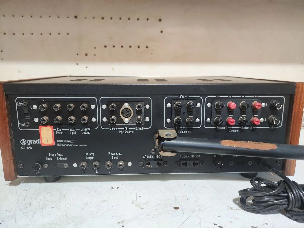 Lindo Gradiente STR-1050 - Receptor de Áudio Estéreo - Foto 3