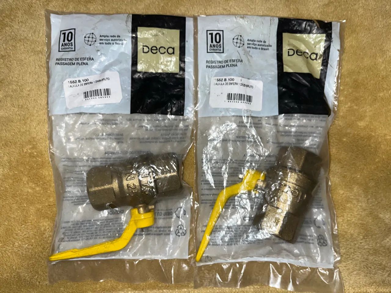 2 Válvulas de Esfera Deca 1?