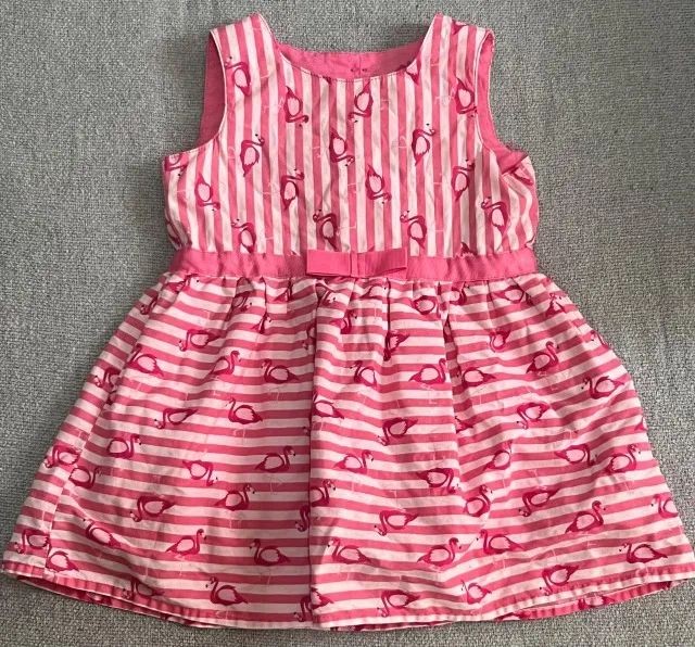 Vestido Pink Tip Top 12M Flamingo 100% Original