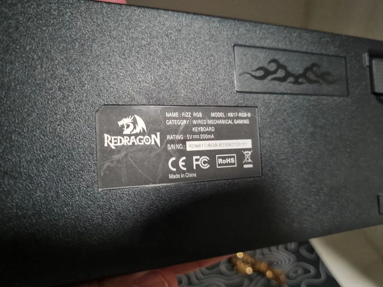 Teclado mecânico redragon switch marrom  - Foto 3