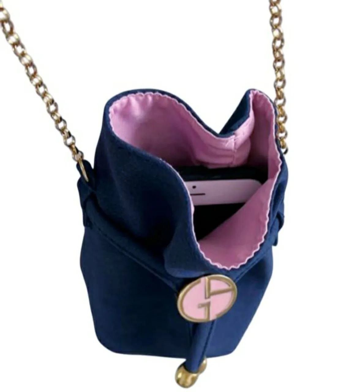 BOLSA BUCKET CUTE, REGULÁVEL, MARCA GIORGIO ARMANI. - Foto 3