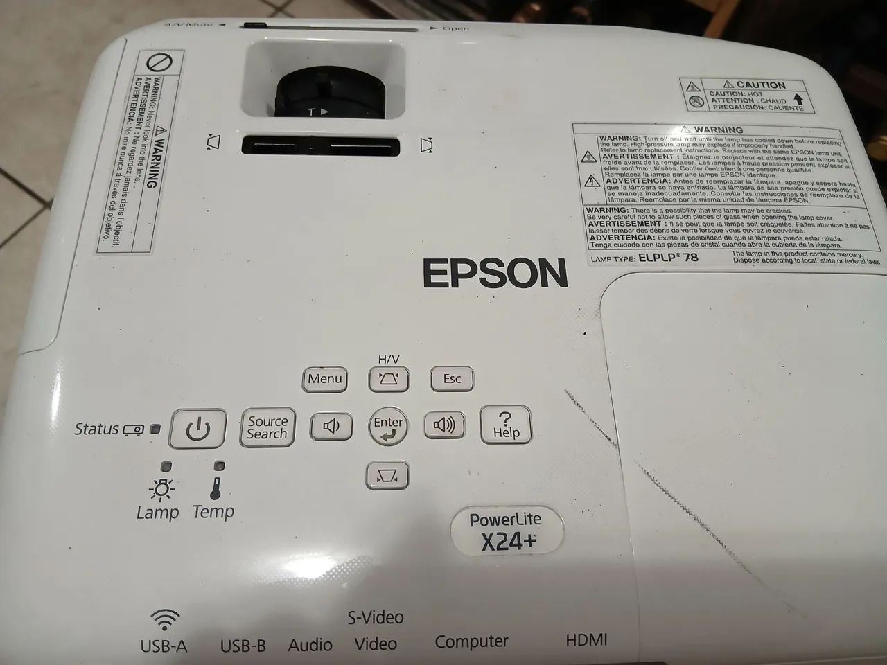 Epson Powerlite X24+ Data Show Projector64595627737346123