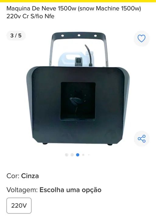 Máquina de neve 1500w - Foto 4
