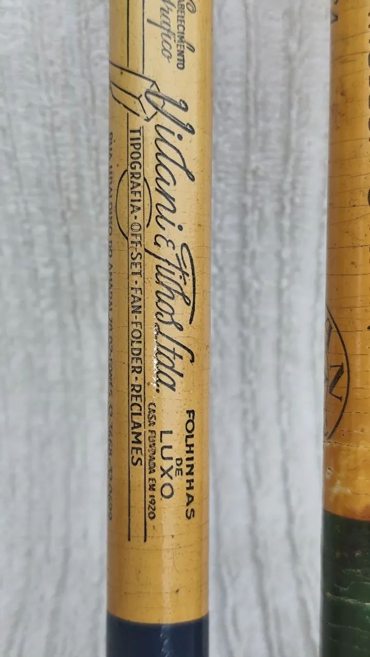 Dois lápis antigos com propagandas. - Foto 2