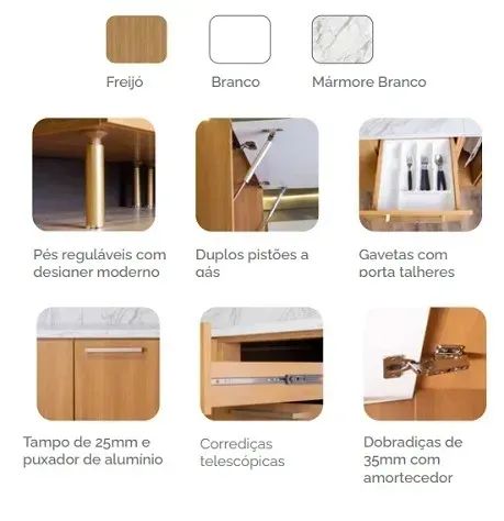 Cozinha Modulada/2,70LX2,22AX0,508P, R$ 4.980,00! - Foto 3