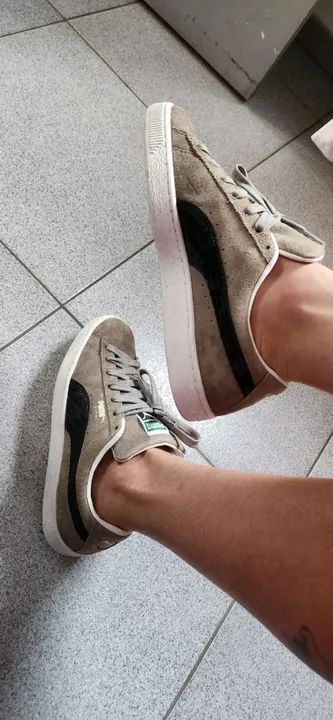 Puma Suede Croc Cinza - Foto 2