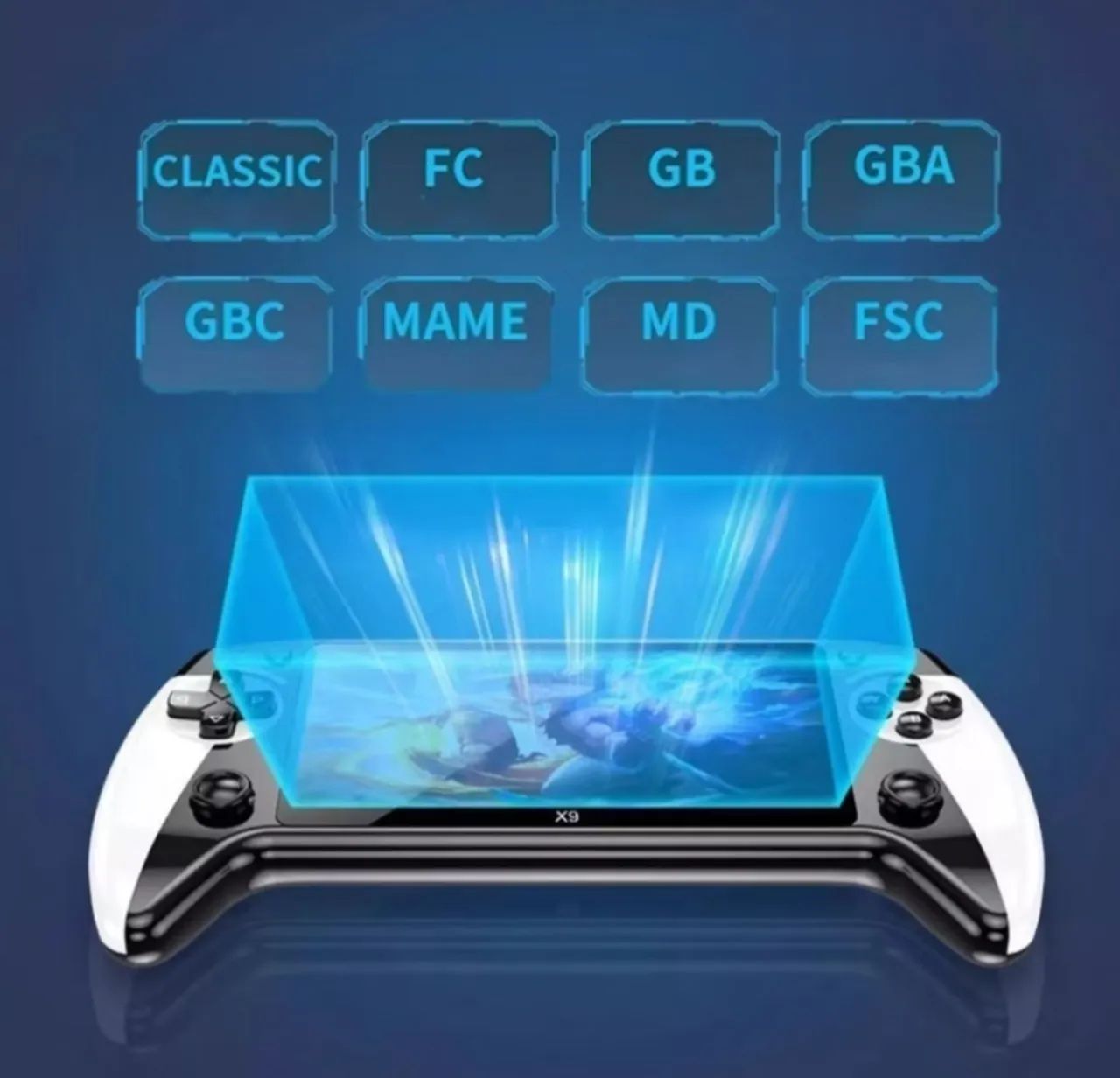 Console de Handheld com Tela de 6.5'' e 10000 Jogos - Foto 5