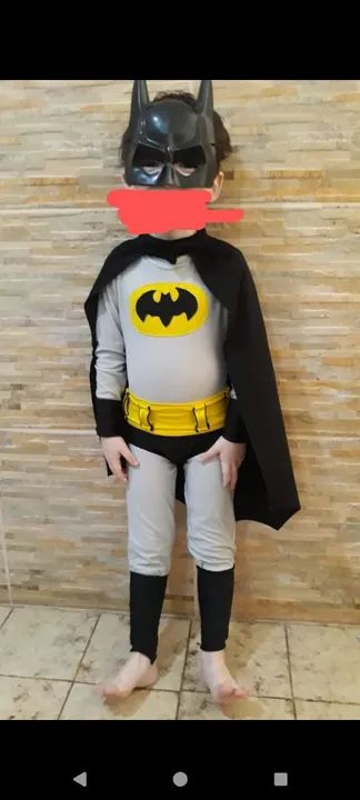 Fantasia Batman retrô Lycra.TOP!!!