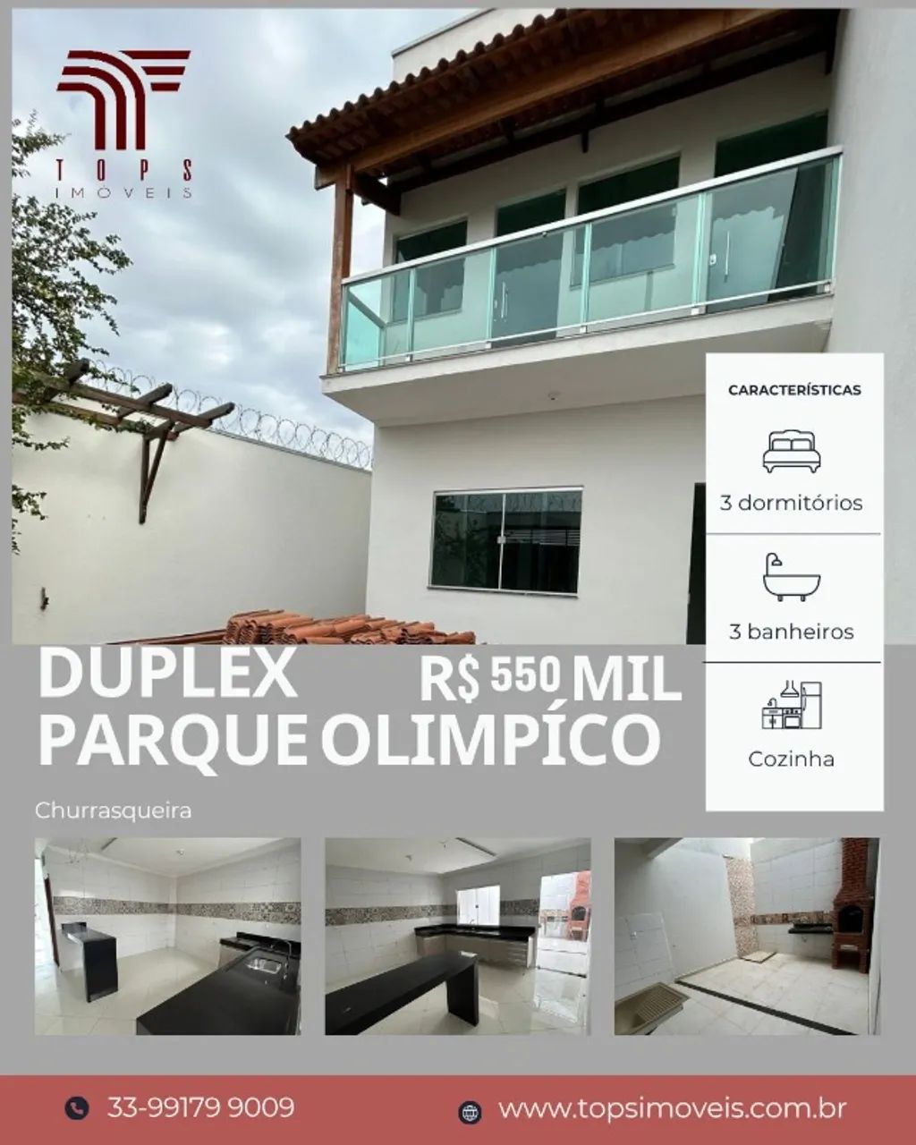 Duplex 3 quartos Parque Olimpíco