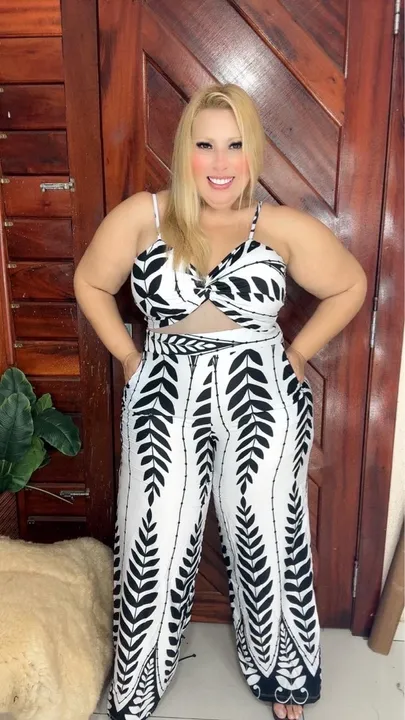 Lindos conjunto plus size farm moda feminina tendência