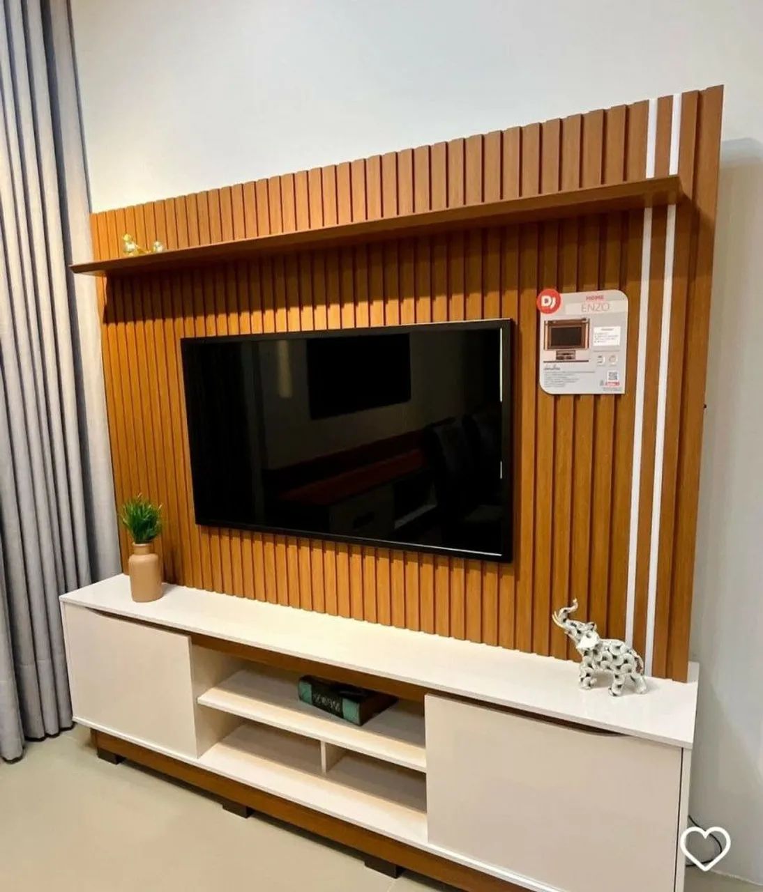 Painel para TV com Rack Enzo - Design Moderno