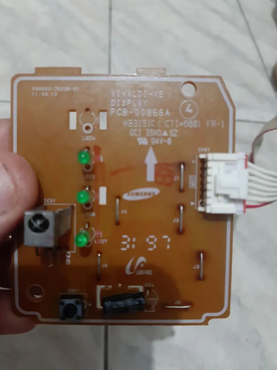 Placa Eletrônica Ar Condicionado Samsung pcb-00866A