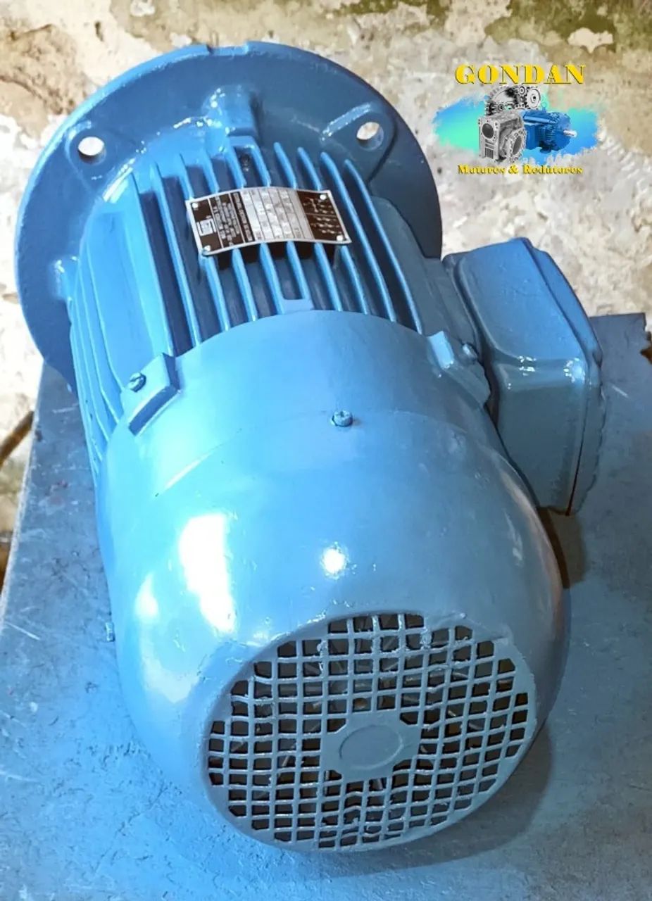 Moto Freio WEG 5cv (3,7kw) 4 Polos 1710rpm Trifásico 220v/380v - Foto 5