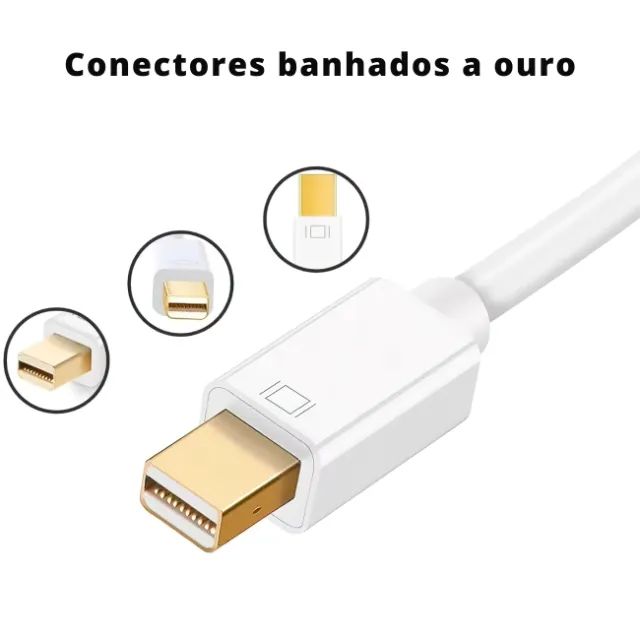 Cabo Mini Displayport Thunderbolt / Thunderbolt para Hdmi Macbook Apple - Foto 4