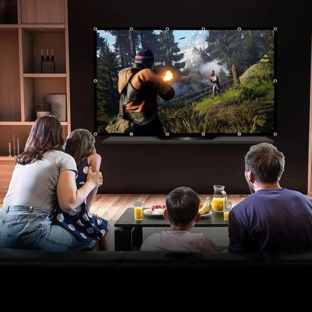 TOWOND Tela do Projetor 150 Polegada Tela de Projeção - Foto 5