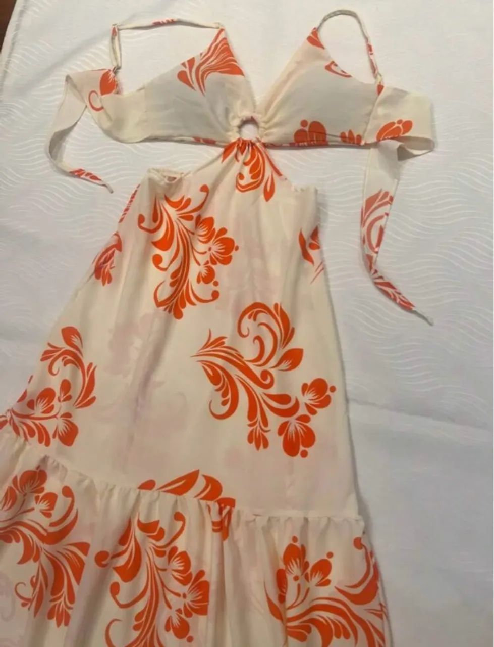 Vestido longo floral - tamanho único  - Foto 2