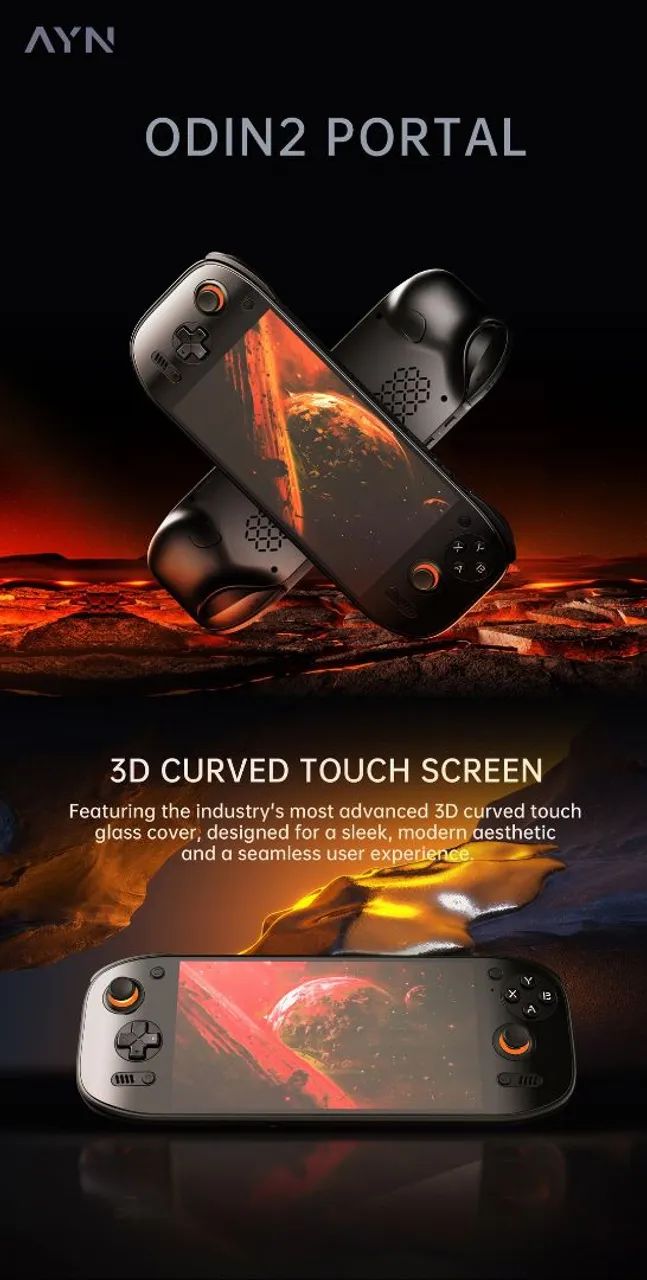Ayn odin 2 portal pro 12gb 512gb Novo Lacrado - Consoles de Vídeo