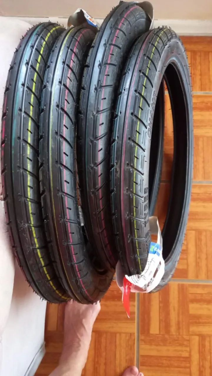Pneu Moto Servis 2.25-17 TT Champ Dianteiro Biz - Foto 2