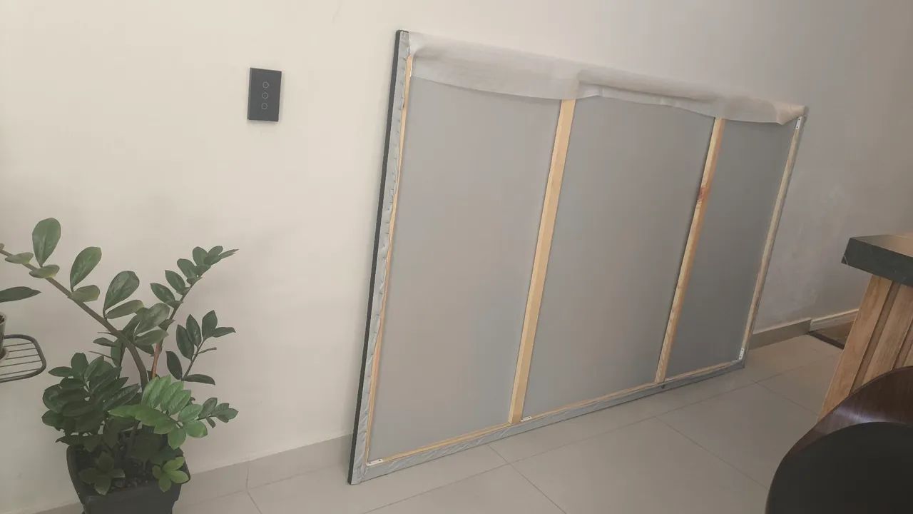 Tela de Projeção Pérola Negra V1 Max. Fixa 106'' - Foto 2