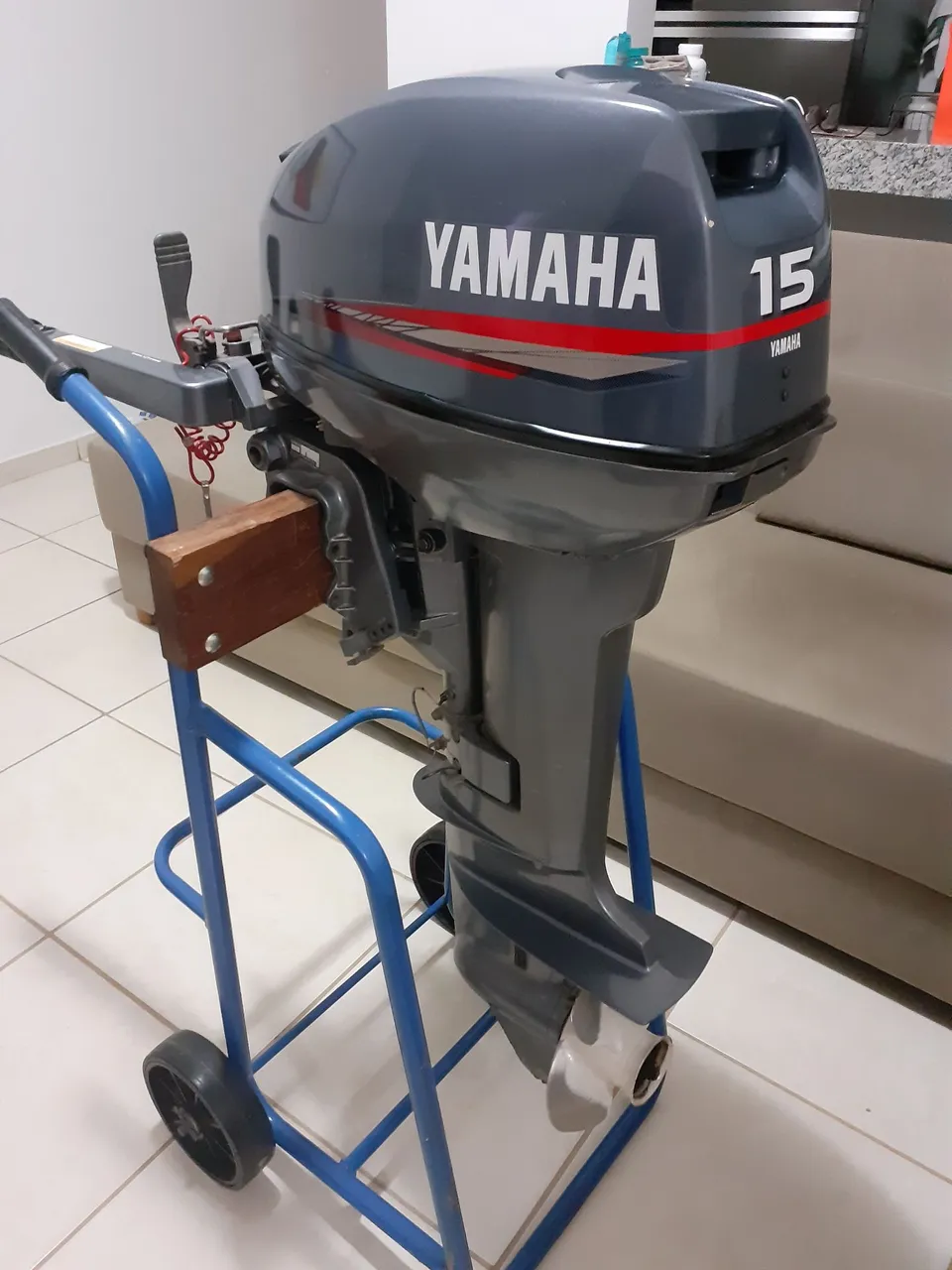Motor Yamaha 15HP , Canoa Alumínio 6m com Carreta 2024