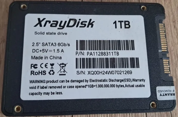 XrayDisk 1TB Usado Funcionando Perfeitamente