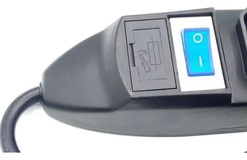 Filtro de Linha Knup 6 Tomadas Cabo 1.5m SL7406 Preto - WZetta - Foto 4