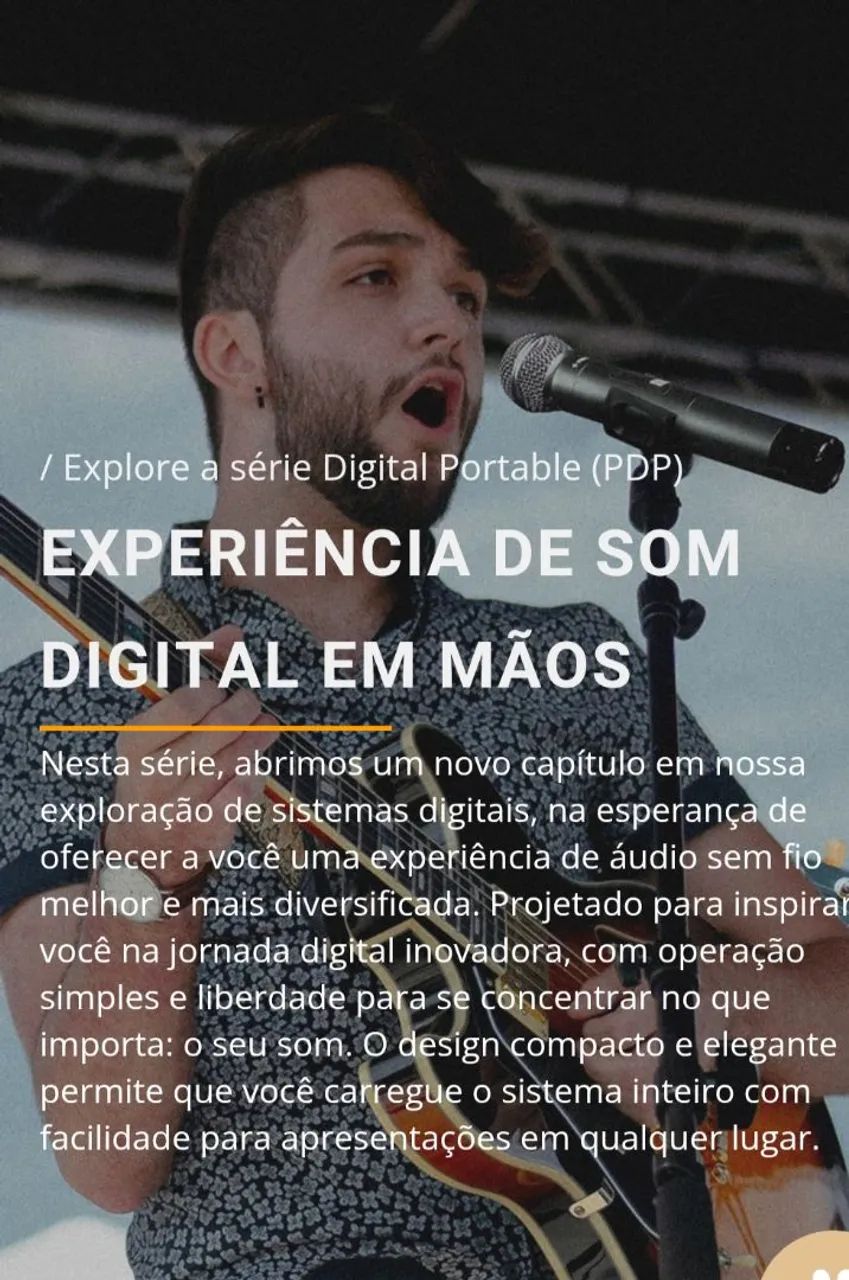 Microfone Sem Fio Profissional Pheny Pro Bastão e Bodypack com Headset   - Foto 2