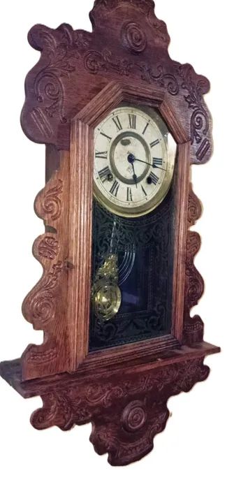 ANTIGO RELÓGIO DE PAREDE ANSONIA CLOCK - Foto 6