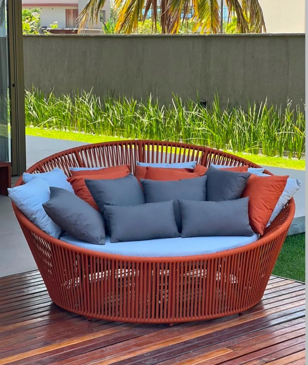 CHAISE DE CORDA NÁUTICA PARA ÁREA EXTERNA