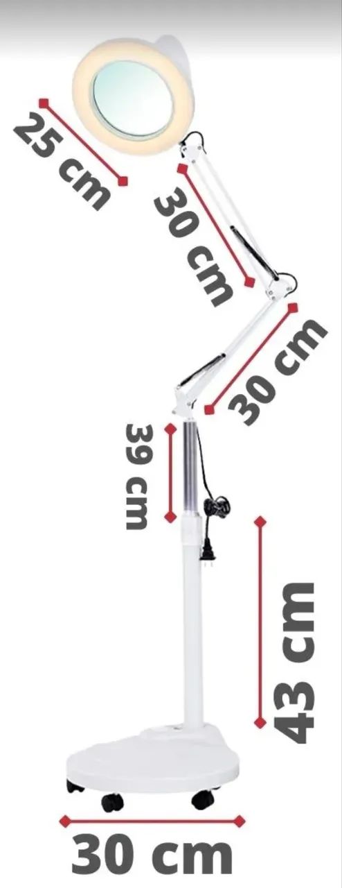 Luminaria Lupa 120 Leds 5x Limpeza Pele Depilacao - Foto 5