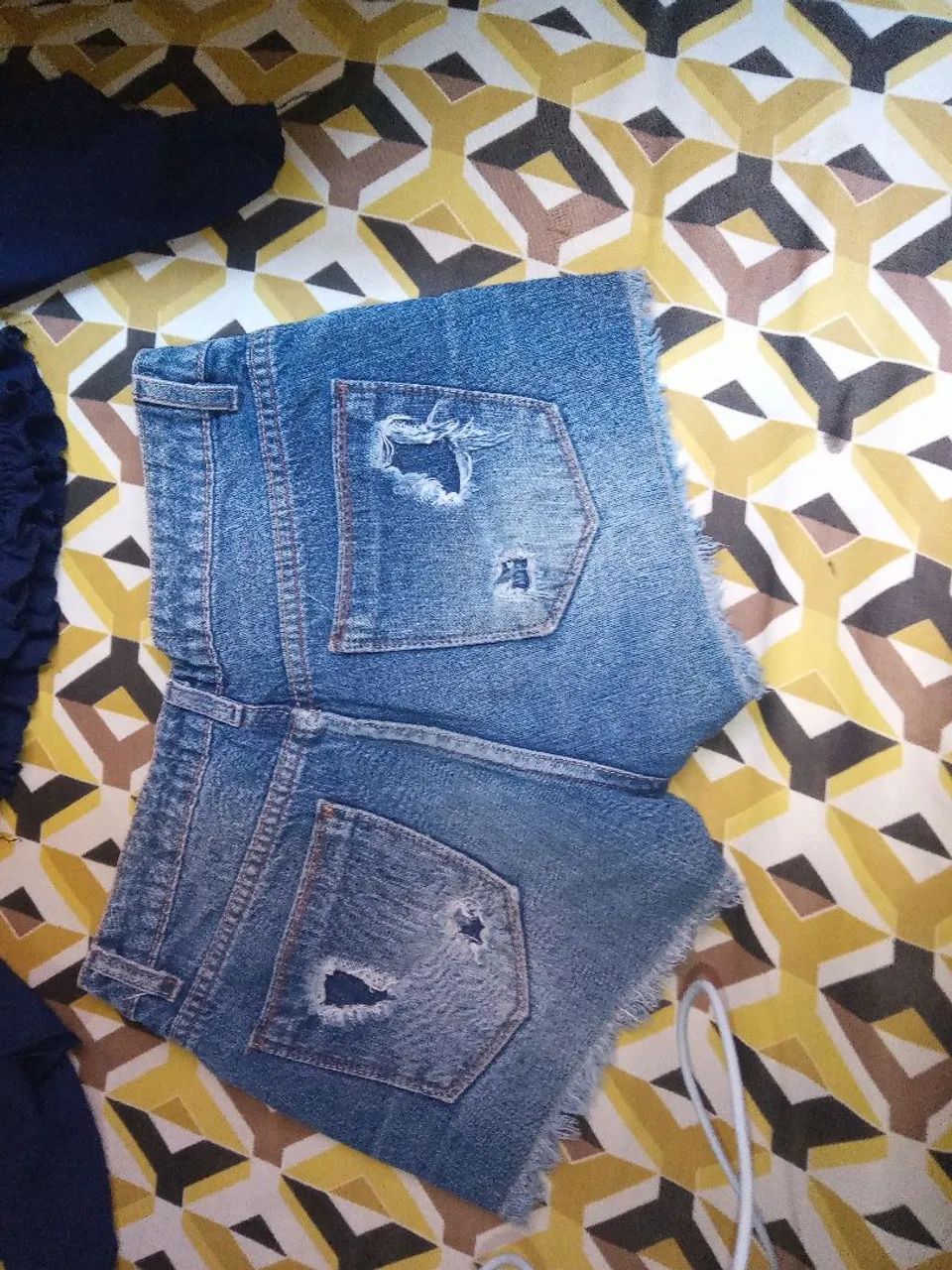 Conjunto Blusa e Short Jeans Infantil Menina 14 - Foto 4