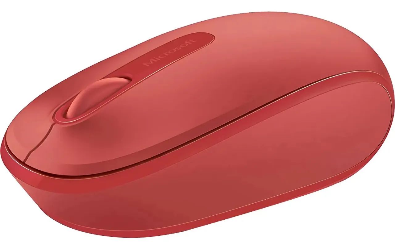 Mouse móvel sem fio Microsoft  - vermelho flamejante.