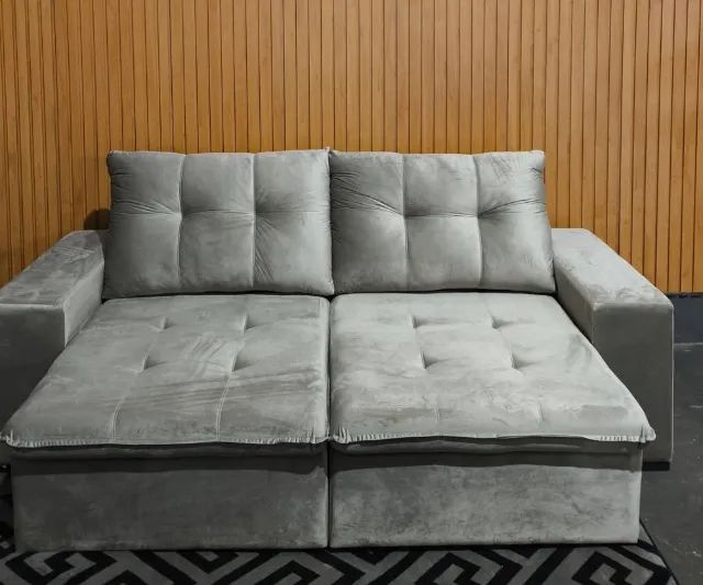 Sofá Roma 1,70m Tecido Suede DIVIDIMOS EM ATE 10 X SEM JUROS - Foto 3