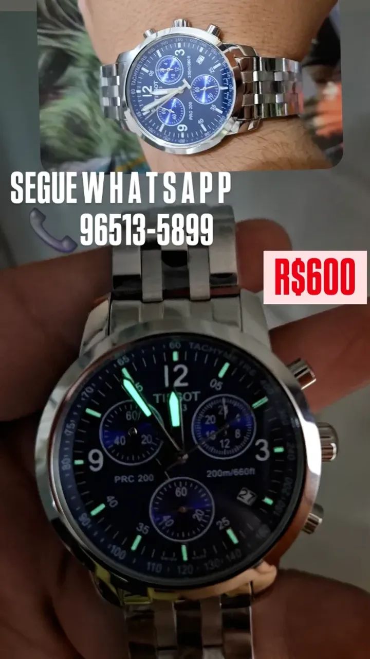 Relógio TISSOT PRC 200 FUNDO AZUL TODO FUNCIONAL 