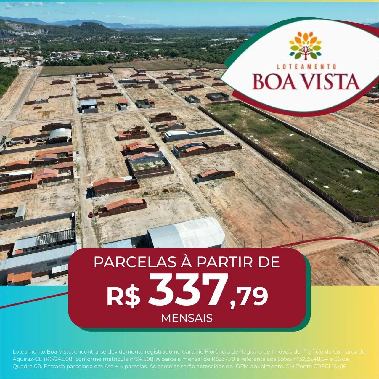 Lotes a partir de 6x25 com preço que cabe no seu bolso em Itaitinga