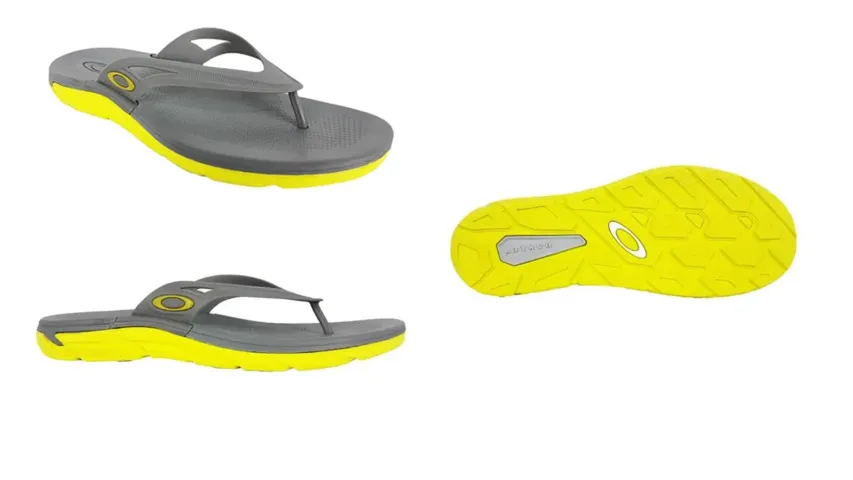 Chinelo Oakley Rest 2 Cinza/Amarelo N°44 - Original - Novo - Ótimo Preço