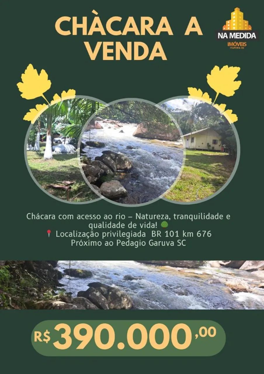 Chácara com acesso a Natureza, tranquilidade e qualidade de vida! Com 5.000m² - Foto 2