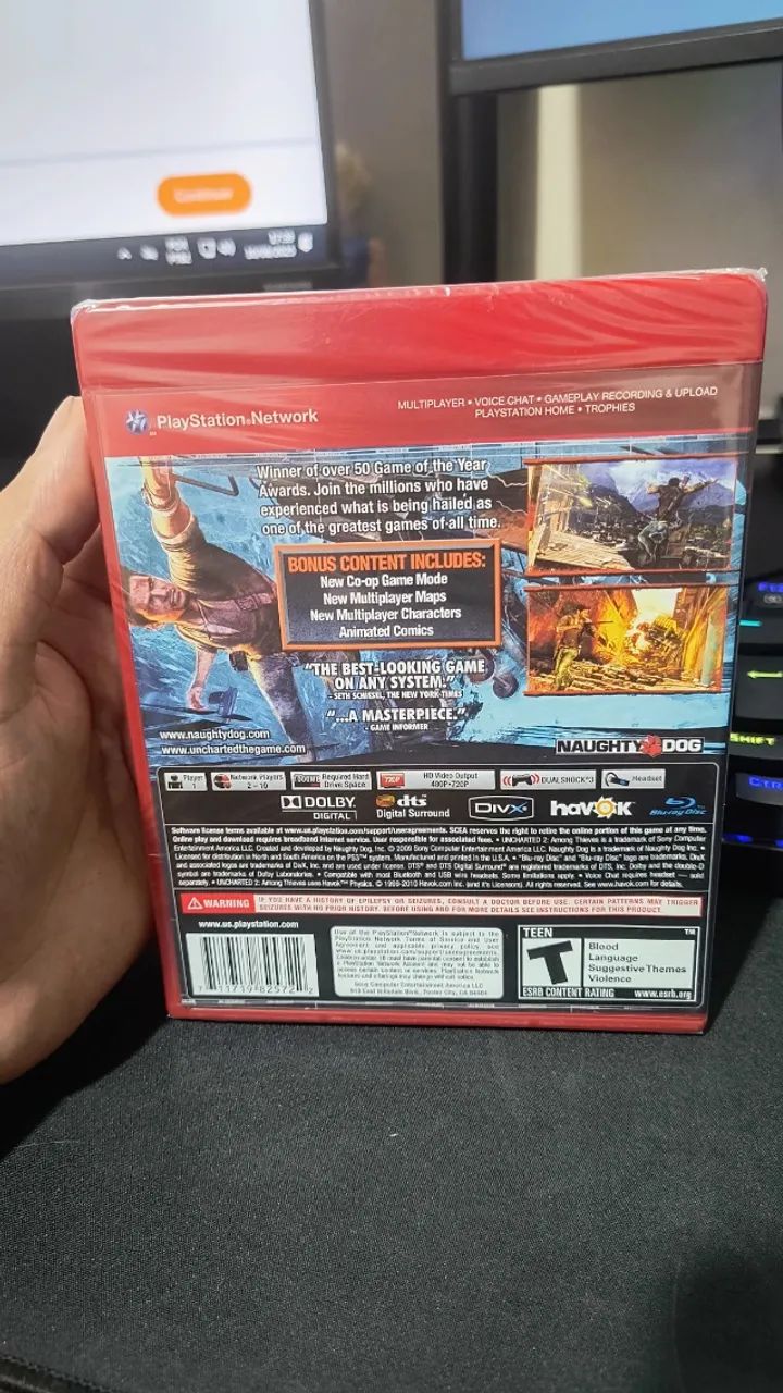 Uncharted 2 PS3 Lacrado - Foto 2