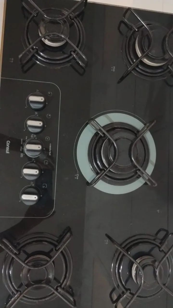 Cooktop 5 Bocas com Mesa de Vidro mais armário. Leia a descrição! - Foto 3