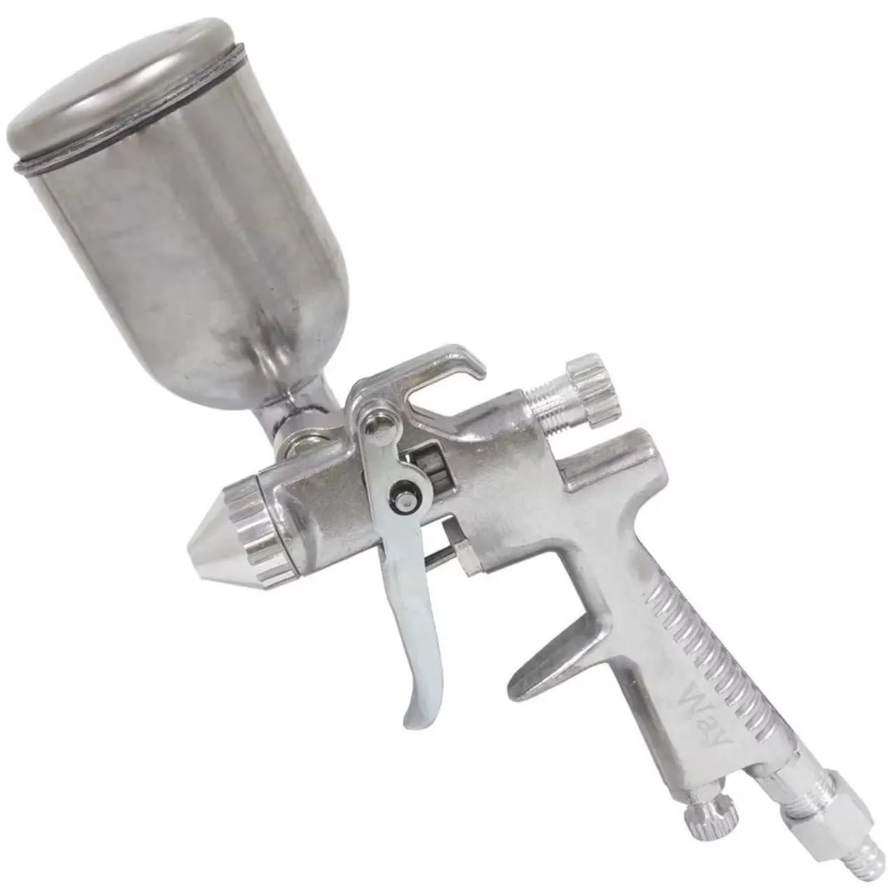 Pistola de Pintura Aerógrafo 0,5 MM 200ML Alumínio EVPPA200-PR EVALD - Foto 4
